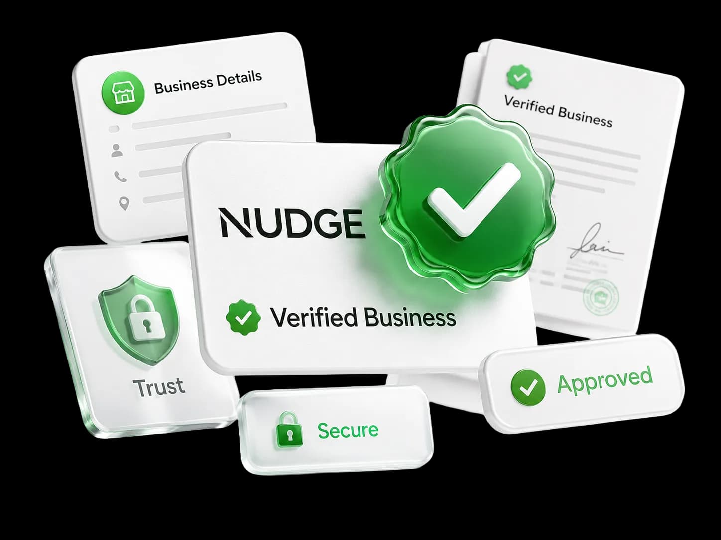 Green Tick Verification product screen